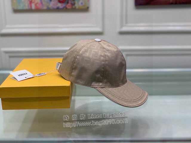 Fendi男女同款帽子 芬迪經典FF提花棒球帽鴨舌帽  mm1352